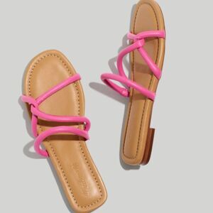 Madewell The Amel Slides Raspberry Frosting  Women’s Size 8 Styke NK019